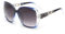 JM Bifokale Lese-Sonnenbrille, übergroße Sonnenleser-Gläser für Frauen UV-Schutz im Freien Klares Blau +2.0