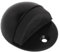 Onyx Hooded Door Stop Matt Black, Door Stopper, Rubber Bumper to Protect Door, Walls, and Skirting for Internal Use
