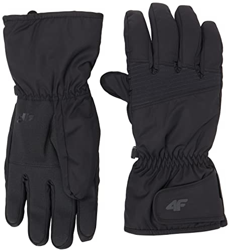 4F Herren SKI Gloves REM001 Jeans, DEEP Black, S