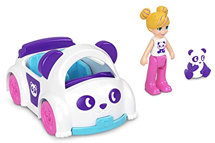 Polly Pocket Pollyville Vehicle Accesory & Character Playsets - (White Car HKV56)