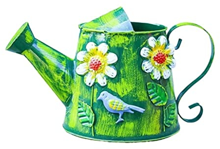 HALAHAI Pulvérisateur Arrosoir Arrosoir Arrosoir 3L Arrosoir Fleurs Rétro Métal Arrosoir Pulvérisation Pot Arrosoir Pulverisateur (Blue : Grün)