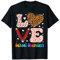 Love Heart Schule Sekretär Leopard Plaid rot Valentinstag T-Shirt