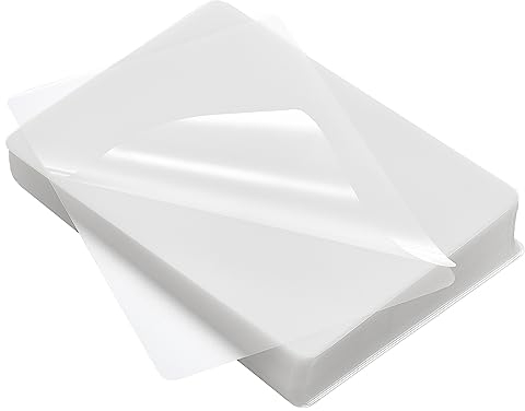 PATIKIL 100Stk Thermolaminat Taschen Durchsichtig Laminat Blätter 3 Mil 3.8x2.6 Laminiergerät Taschen für Laminiergerät Karte Foto Schutz Heimwerker