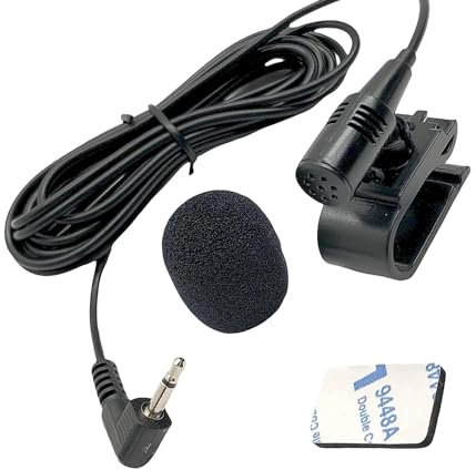 Goodsby Microphone 2.5mm Handsfree Dash Car Stereo Receiver Replacement for Pioneer AVH-120BT AVH-270BT AVH-280BT AVH-1500NEX AVH-2550NEX AVH-X2700BS AVH-X2800BS AVH-4200NEX AVIC-8100NEX AVIC-8200NEX