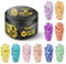 BURANO 3D Gel Nail Art Foil Glue - 8G3D Gel with 10PCS Foils, UV LED Lamp Required