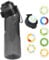 Generic Air Water Bottle 8PCS Flavour Pods Pack 22ozFruit Fragrance Scented Water Cup BPA Free 0% Sugar For Fitness And Outdoor (1 bottle BLACK+7 pods in random flavors)