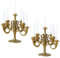 ABOOFAN Candlestick Ornaments 2pcs Cake Toppers Wedding Decor Birthday Party Supplies Cake Pickets
