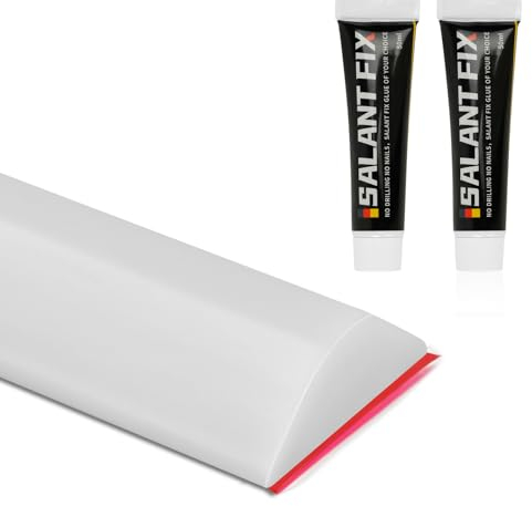 Flintronic Joint de Douche, 2M Barrière de Douche Silicone, Bande Imperméable Pliable, Seuil Anti-inondation pour Sol de Salle de Bain (Blanc, Étanche 40g)