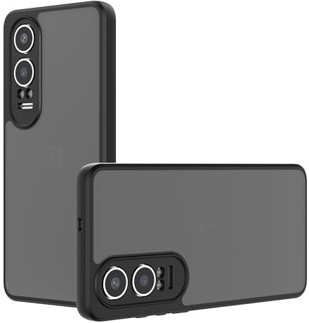 Lemxiee Funda para OnePlus Nord CE4 Lite Cover,Antihuellas/Antivibración/Antideslizante Funda de Silicona Flexible + Acrílico translúcido Esmerilado para OnePlus Nord CE4 Lite Case