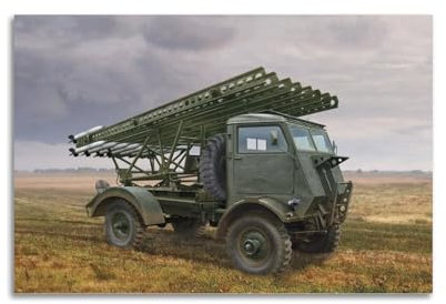 FYUER WWII Militärfahrzeug-Poster BM-13-16 auf WOT 8 Chassis, sowjetische MLRS, dekoratives Gemälde, Leinwand, Wandkunstwerke, Bild, 30 x 45 cm