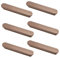 SANCHAKOU Möbelknöpfe Holz 6 Stück Geformter Schranktürgriff Aus Massivholz Möbelschubladenschrank Holzgriff Schwarzer Nussbaum 128Mm