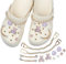 Yuiturt 12Pcs Accessoires de Chaussure en Strass, Pins Crocs pour Femme, Charms Crocs, Breloques de Sabots, Ornements de Chaussure DIY, Accessoires de Chaussure pour Cadeau de Fête d'anniversaire