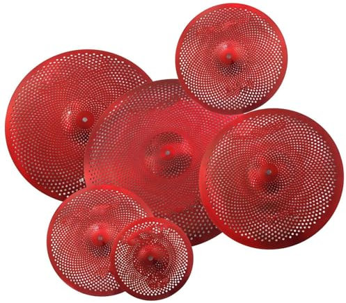 SET DE PLATOS DE BAJO VOLUMEN PARA PRÁCTICA 10'' SPLASH+14''HIHATS+16''CRASH+18''CRASH+20 RIDE