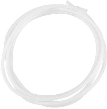 Ouitble PTFE Schlauch 4mm x 2mm PTFE Teflon Tube 2m Weißer 3D-Druckerschlauch für 1,75 mm 3D Drucker Filament