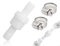 Emezddo Clapet anti-retour, clapet anti-retour en plastique, clapet anti-retour avec colliers de serrage, pour eau, carburant, gaz, lave-linge et sèche-linge à condensation (diamètre 10 mm)