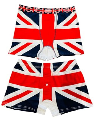 Union Jack Men Boxer Short. Union Jack British Flag Pattern underwear Union Jack Trunk In Size L Multicolour