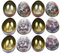 COOPHYA 6pcs Easter Party Favor Boxes Pattern Candy Containers for Cookies and Treats for Easter Hunt and Celebrations Style