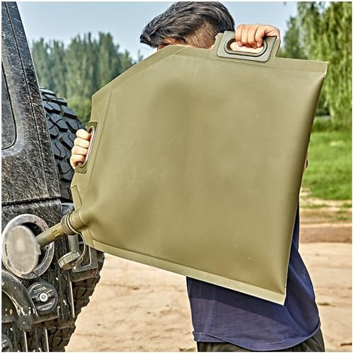 DVTFRUI Bidon d'essence Pliable, TPU de Haute qualité, étanche à l'air, léger, Pliable, Durable, Portable, où Le Carburant Doit être stocké ou transporté,30L