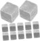 TIDTALEO 12Piezas Piedras de Vino Reutilizables Cubitos de Hielo de Mármol para Whisky Enfriador de Bebidas para Fiestas y de Whisky Color Gris