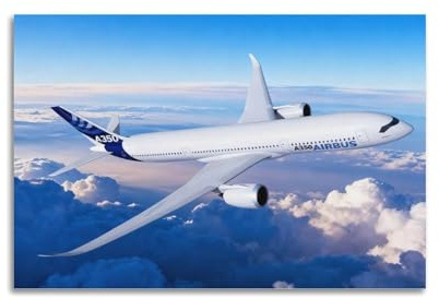 Riesiges Flugzeug Airbus A-350 Wandkunst, Dekor, Bild, Poster, Leinwand, Wandkunstdrucke für Wanddekoration, Raumdekoration, Schlafzimmer, Dekoration, Geschenke, 20 x 30 cm