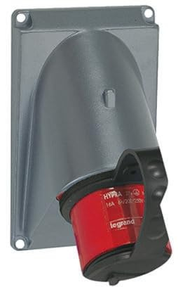 Fiche inclinée Hypra 32A - 3P+N+T - 380V~ à 415V~ - plastique - IP44