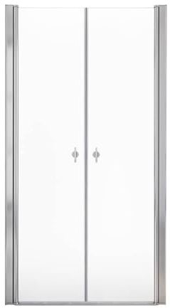Home Deluxe - Paroi de douche LAVEA - Verre transparent - Dimensions : 85 x 195 cm - Verre de sécurité nanorevêtu de 6 mm, charnières et matériel de montage inclus I - Porte de douche Porte battante