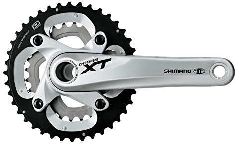 Shimano Deore Kurbelgarnitur, Silber, 17