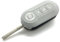 Guscio in 100% silicone per chiave telecomandata Fiat, a scatto, a 3 pulsanti, Abarth, Grande Punto, Brava, Panda, Stilo, Linea, colore: grigio