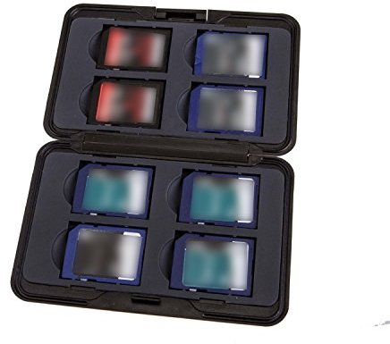 King of Flash Silver Aluminium Memory Card Waterproof Case for 8x SD/SDHC/SDXC Card & 8 x Micro SD/Micro SDHC/Micro SDXC Memory Cards