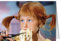 5er-Pack: Grußkarte MINI +++ PIPPI LANGSTRUMPF von modern times +++ PL PIPPI SCHNEIDET SPAGHETTI MIT SCHERE +++ KARTENKOMBINAT © Saltkråkan AB & AB Svensk Filmind
