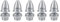 Propeller Adapter, 5 Pcs 5mm Aluminium Brushless RC Motor Kugel Propeller Adapter Halter