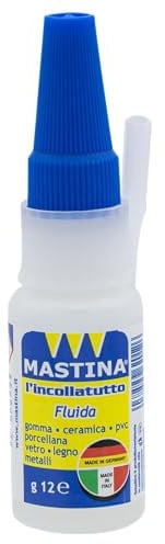 Mastina Incollatutto professionale formato da 12 grammi, Incollatutto ultra resistente per riparazioni precise, affidabile rapido e trasparente