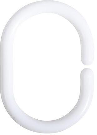 MSV Duschringe, 5,8 x 4,5 cm, Weiß