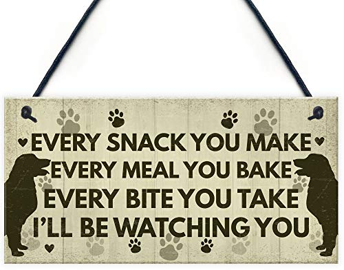 RED OCEAN Funny Dog Signs And Plaques Birthday Gift For Dog Lovers Novelty Dog Sign For Home Animal Pet Sign