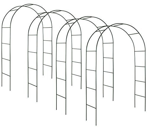TecTake 800526 Arco para Enredaderas | Arco de Rosas | Rose Arco | - Varias cantidades- (4 Piezas | No. 402661)