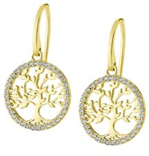 LOTUS SILVER Pendientes LP1746-4/2 Tree Of Life Plata Arbol vida Circonitas engastadas Mujer