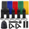 LJJ Set Fasce di Resistenza, Bande Elastiche, Fasce Fitness, Elastici con Maniglie, Gancio Porta, Cavigliere + Borsa Trasporto (11-Pezzi),150LBS