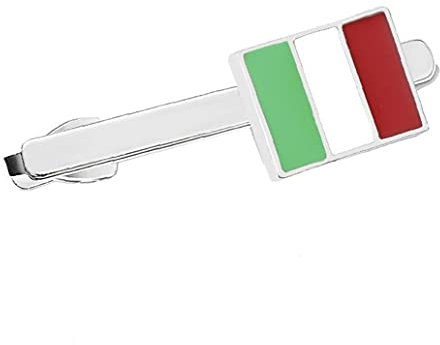 Exquisite Krawattenklammern Italien-flaggen-Form-Krawatte Bar Formales Kleid Hochzeit Bar Haken Schmuck Accessoires Für Unisex