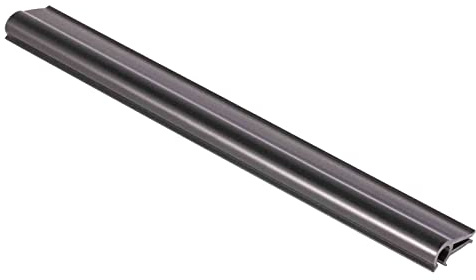 Klemmprofil 190 x 22 mm für Sichtschutzstreifen RAL 9005 Schwarz 10er | Für Doppelstabmatten | Werkzeuglose Montage | Sicherer Halt | Für Folien & Lamellen