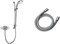 Mira Showers 1.1518.300 Excel Exposed Variable (EV) Mixer Shower, Chrome & 1.1605.167 Response Plastic Easy Clean Shower Hose 1.25 m, Chrome