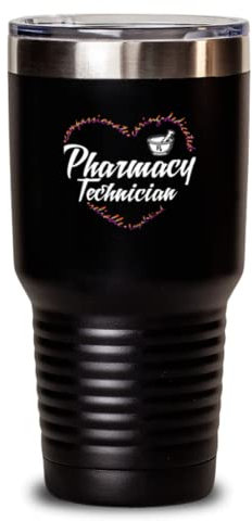 30oz Tumbler Acciaio Inox Isolato Divertente Pharma Tecnico Farmaceutico