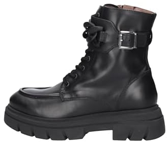 Nero Giardini I206081D Anfibi Donna in Pelle - Nero 37