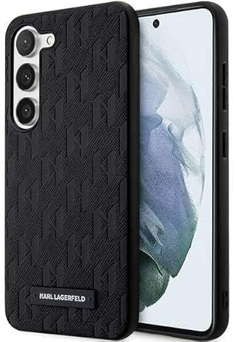 Hülle Karl Lagerfeld KLHCS23MSAKLHPK S23+ S916 hardcase schwarz Saffiano Mono Metal Logo