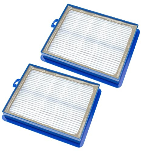 vhbw Filterset 2x Staubsaugerfilter kompatibel mit AEG Viva Quickstop AVQ 2105, 2106, 2107, 2108, 2109 Staubsauger - HEPA Filter Glasfaser