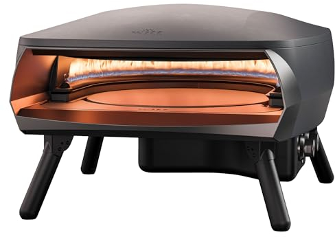 WITT Forno pizza a gas WITT ETNA ROTANTE per pizza napoletana e in teglia, lasagne PIETRA GIREVOLE ROTANTE AUTOMATICA (GRAPHITE)