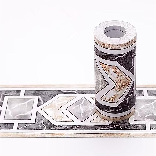 DHHOUSE 10 Meters Self Adhesive Wallpaper Border,Peel and Stick Wall Border for Ceiling Bathroom Living Room (Style 1)