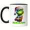 Kiddle-Design Personalisierte Anti Weihnachten Tasse Schwarz Weihnachtstasse Lustig mit Name Weihnachten Nikolaus Fun Geschenkidee Wichtelgeschenk für Männer