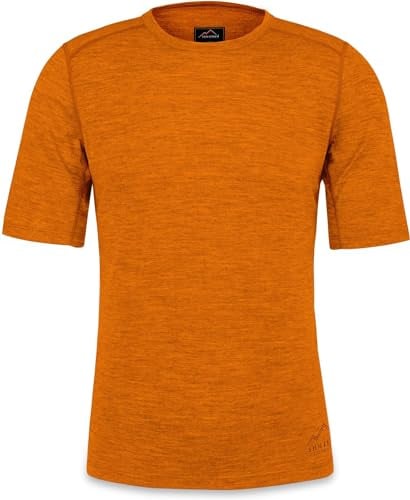 Herren Merino T-Shirt Short Sleeve Kurzarm Oberteil Funktionsoberteil 100% Merinowolle Thermounterwäsche Baselayer