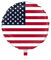 Folienballon * USA * als Deko für Geburtstag und Party | 46cm groß | Geburtstag Partydeko Luftballons Ballons USA