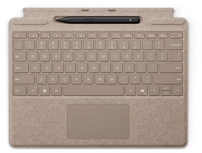 Clavier Surface Pro Keyboard + Stylet Surface Slim Pen 2 - Dune | AZERTY | Compatible Surface Pro 13 pouces | à partir de la Surface Pro 8 + éditions suivantes